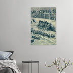 Vintage Cat Print Sleeping Kittens Victorian Illustration Antique Animal Sketch Black and White Wall Art Dark Academia & Moody