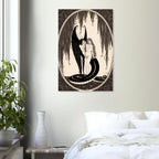 Alastair The Sphinx Oscar Wilde Illustration Antique Serpent Goddess Art Nouveau Decadent Dark Gothic Print Myth and Symbolism