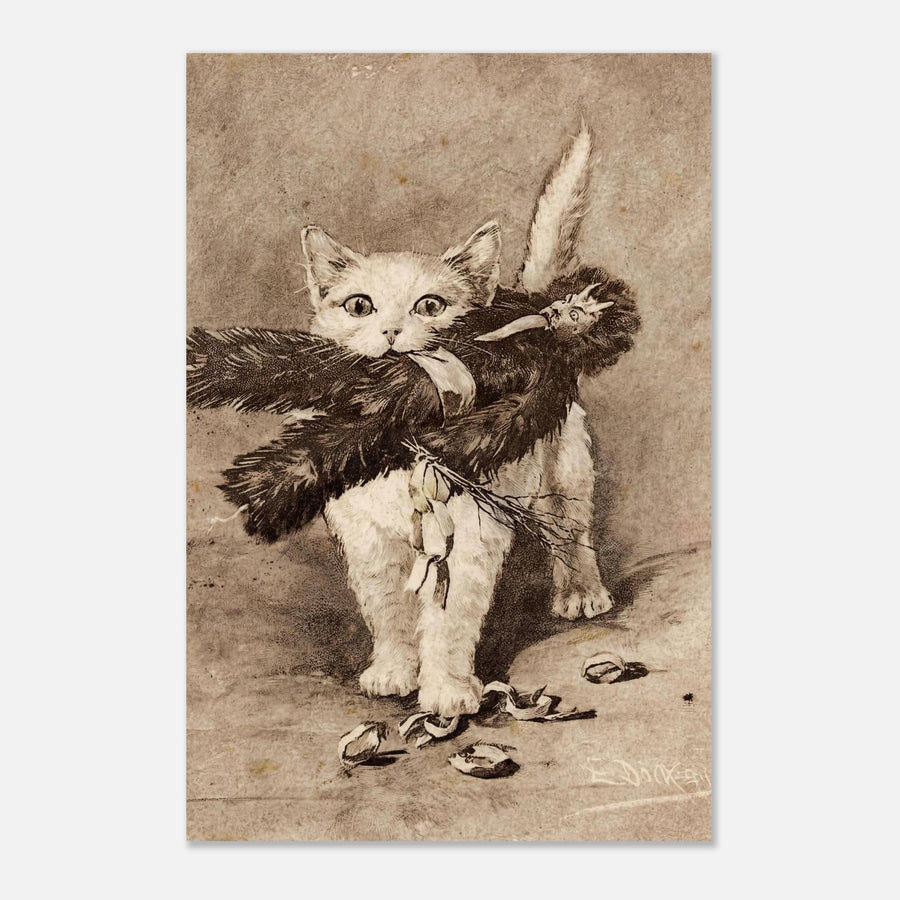 Vintage Cat Art