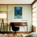Georgia O'Keeffe Blue and Green Music Art Print, 1921 Abstract Modernist Painting, Museum Wall Decor, Modern & Abstract Art