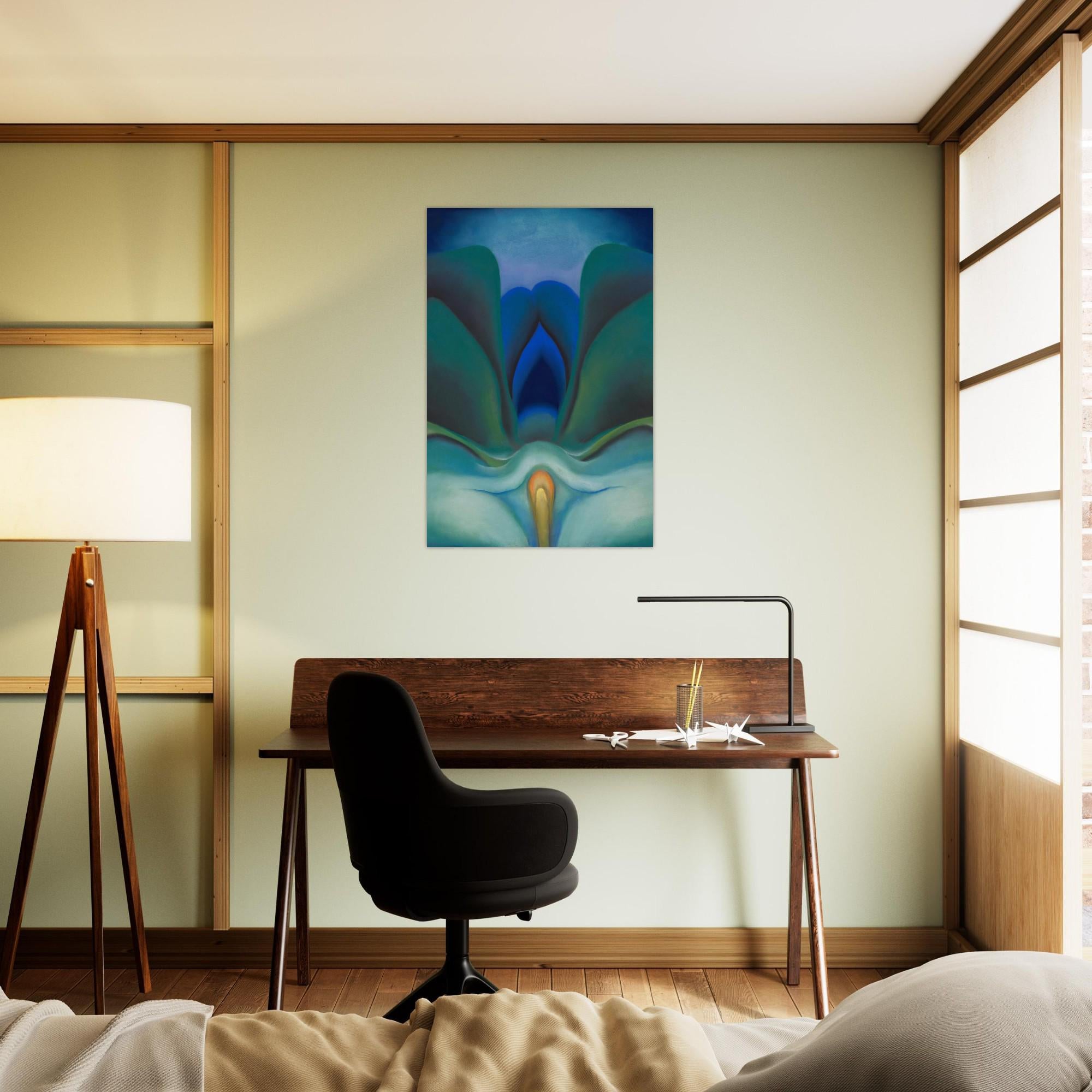 Georgia O'Keeffe Blue and Green Music Art Print, 1921 Abstract Modernist Painting, Museum Wall Decor, Modern & Abstract Art