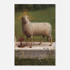 Jan van Eyck Ghent Altarpiece Mystic Lamb Art Print Adoration of the Lamb Medieval Religious Wall Decor Art Myth and Symbolism