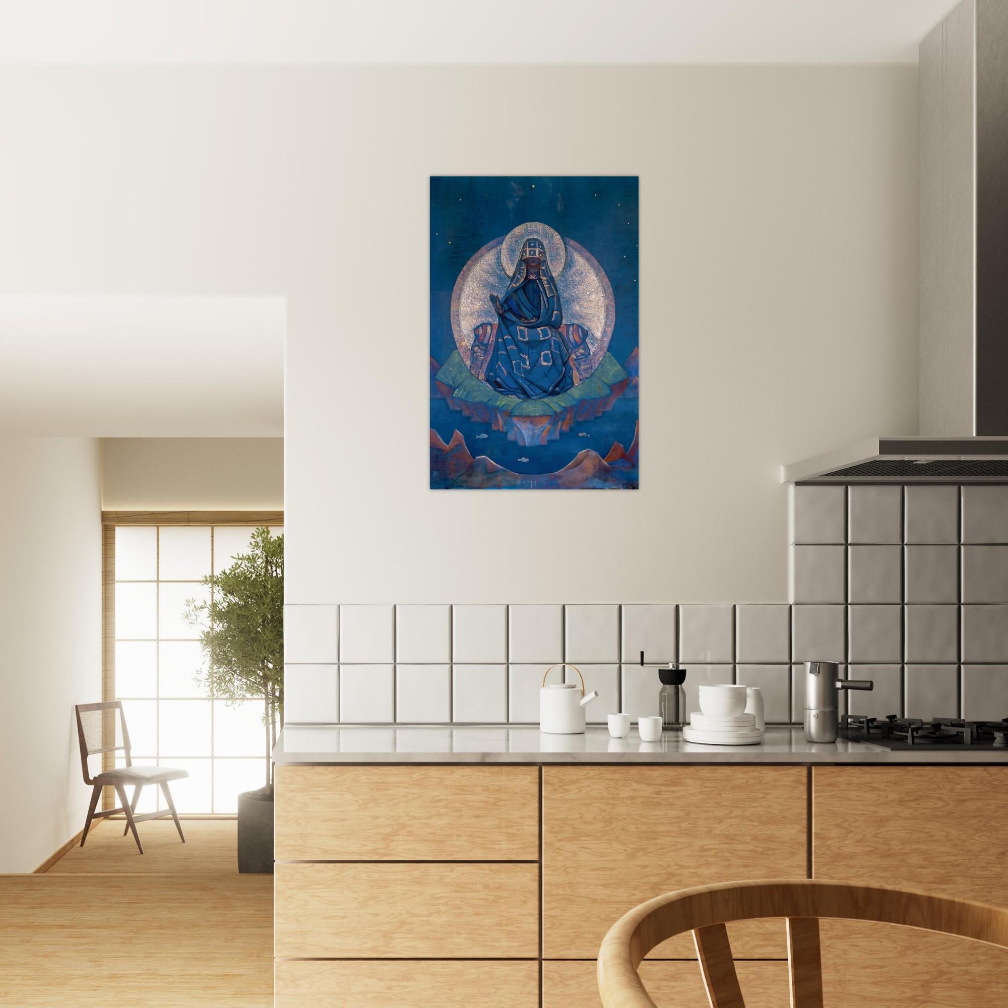 Nicholas Roerich Mother of the World Art Print Spiritual Goddess Celestial Mystical Wall Art Decor Myth Symbolism