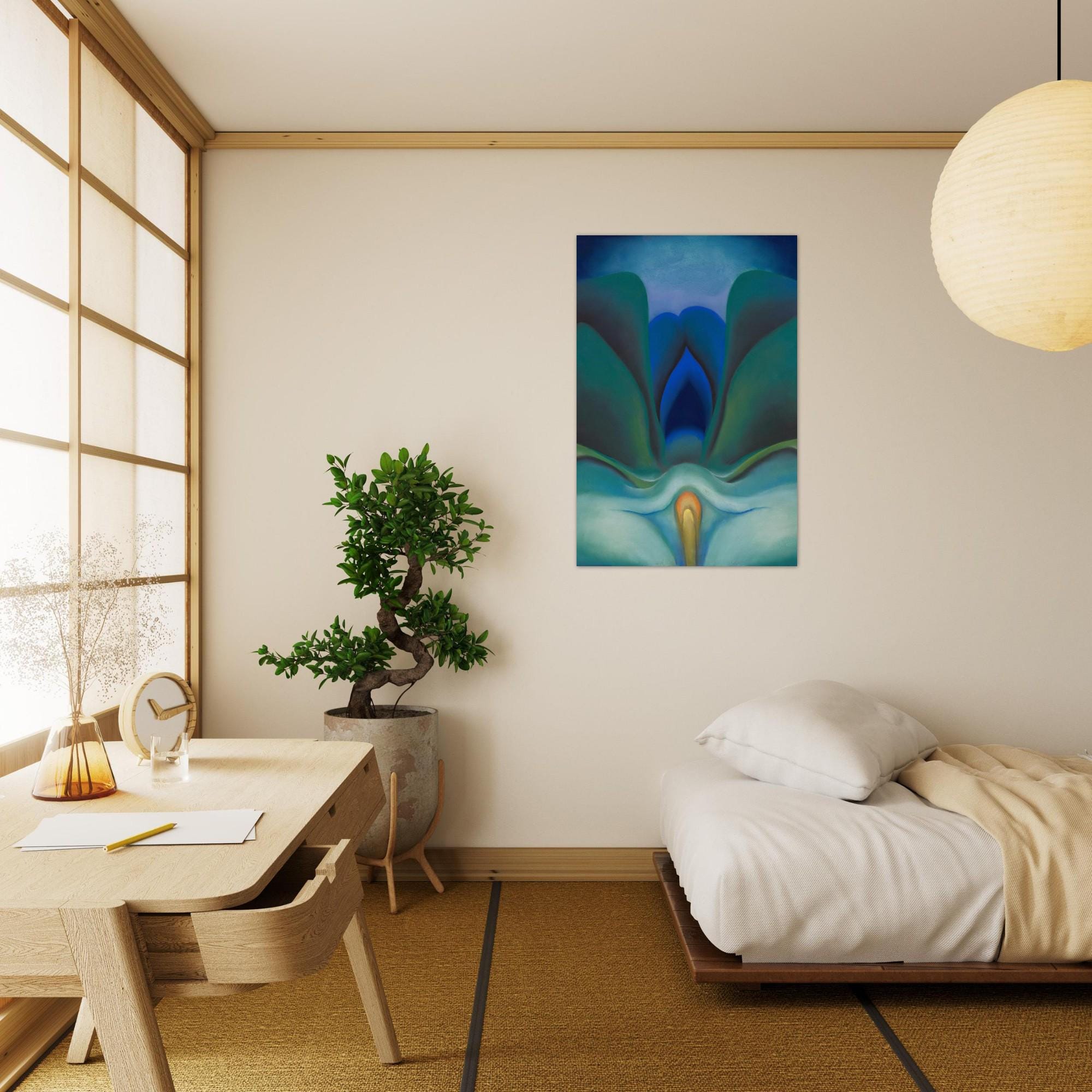 Georgia O'Keeffe Blue and Green Music Art Print, 1921 Abstract Modernist Painting, Museum Wall Decor, Modern & Abstract Art