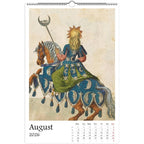 Medieval Marginalia 2026 Art Calendar 11x16.5, Gothic Art, Bizarre Creature, Dark Academia, Weird Medieval, Art Lover Gift