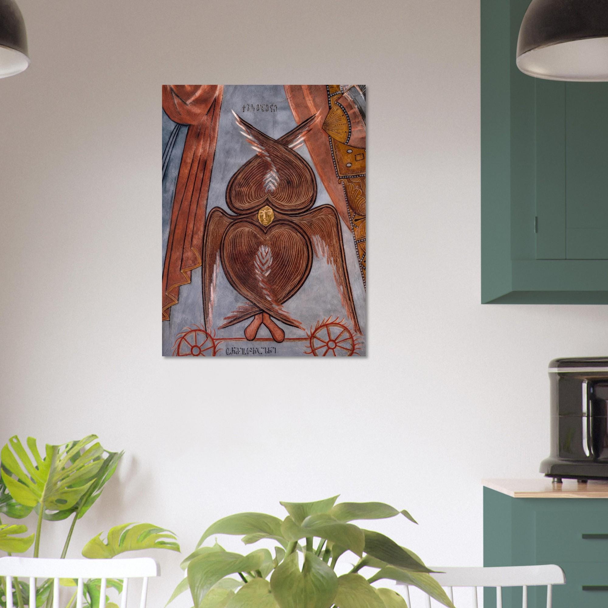 Medieval Seraphim Angel Wall Art Vintage Byzantine Religious Print Ancient Orthodox Christian Decor Sacred Medieval Icons