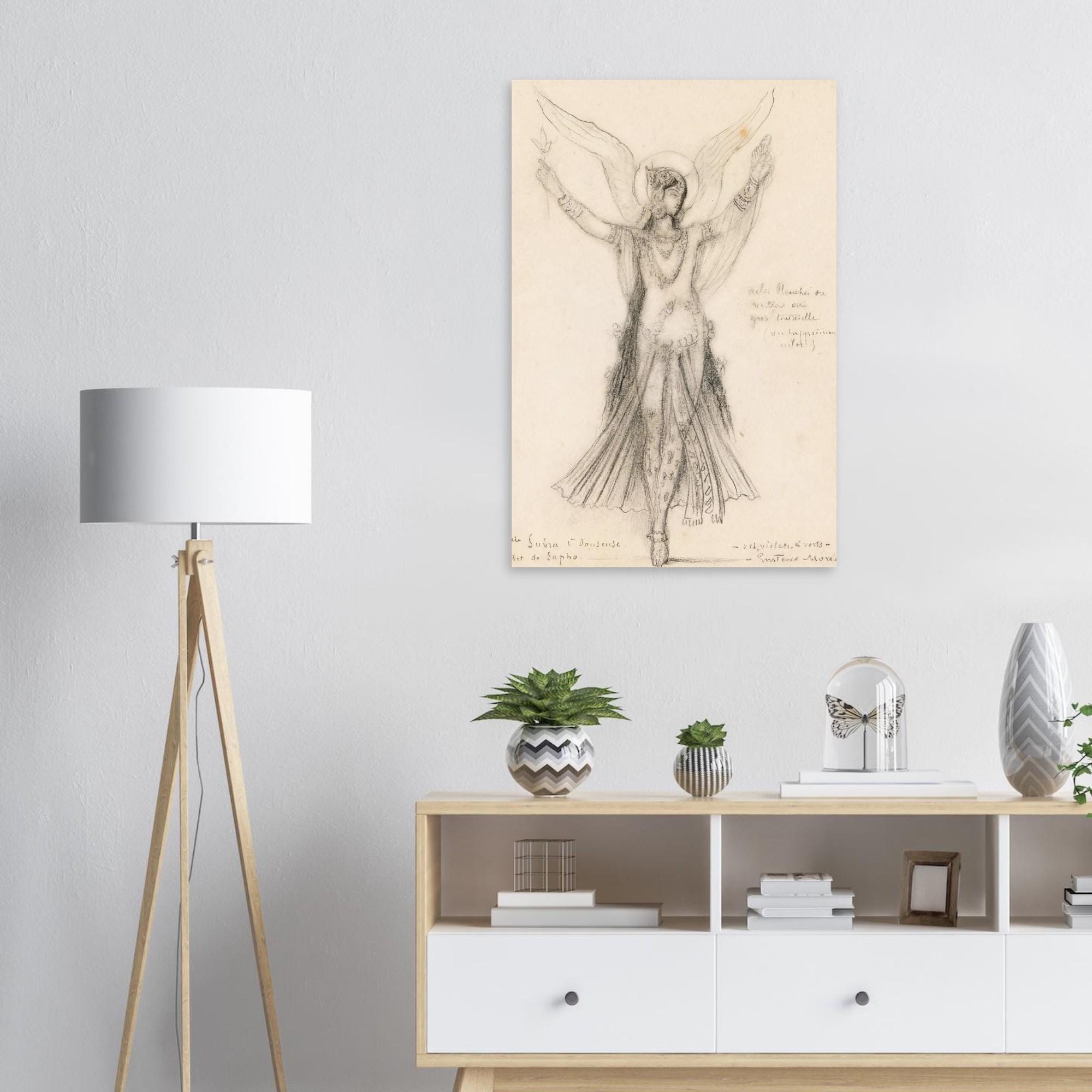 Premiere Danseuse by Gustave Moreau Fine Art Print, Symbolist Wall Decor, Vintage Ballet Sketch, Dark Academia Gothic Poster Art
