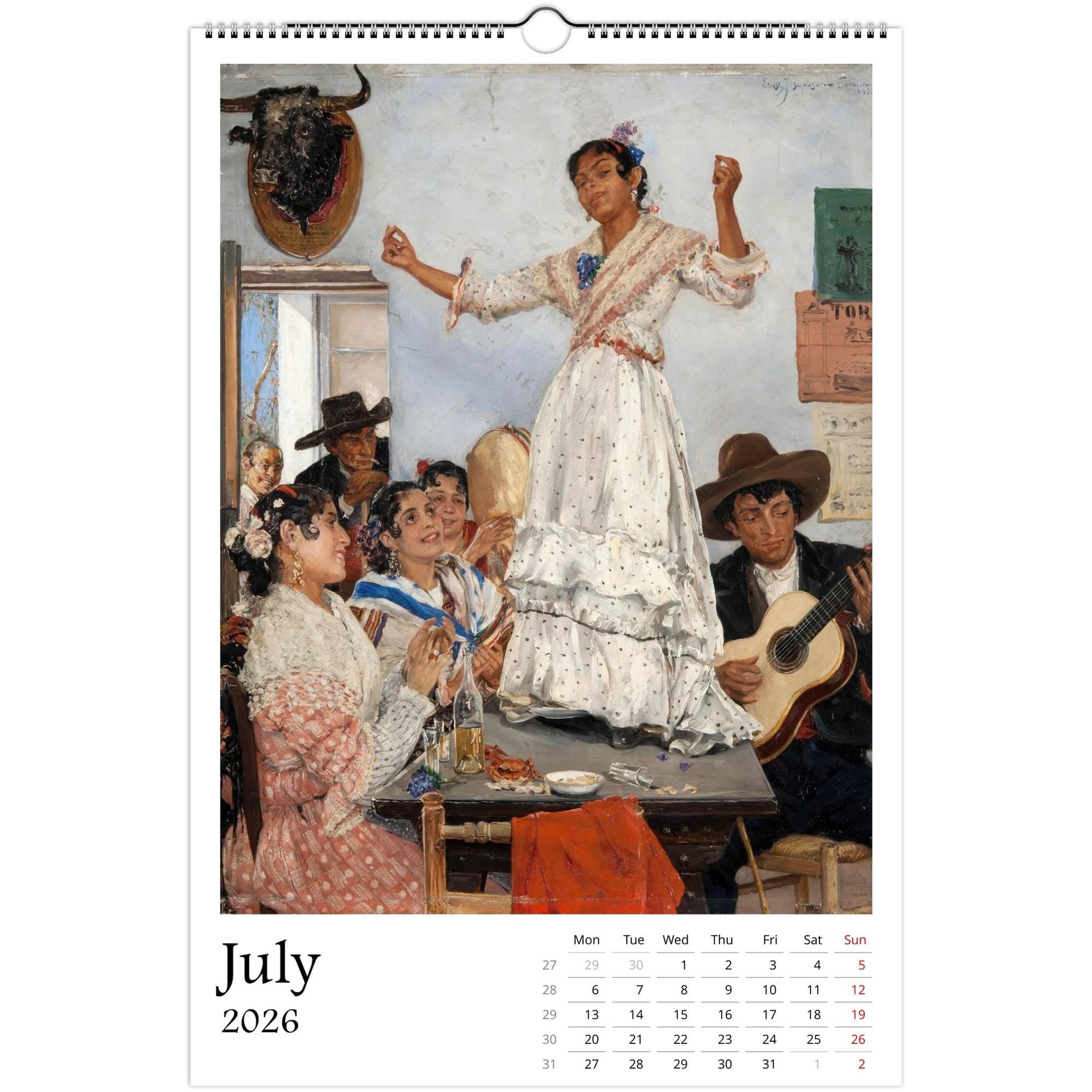 13 Artworks Of Ernst Josephson 2026 Art Calendar 11x16.5, Symbolism Art, Classic Fine Art, Vintage Aesthetic, Moody, Art Gift