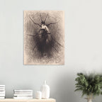 Vintage Spider Woman Etching Un Drame Macabre Symbolist Art Print Antique Dark Fairy Tale Illustration Poster Gothic Oddities