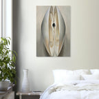 Slightly Open Clam Shell by Georgia O'Keeffe Fine Art Print, Modern Wall Decor, Abstract Nature Poster, Minimalist Shell Painting