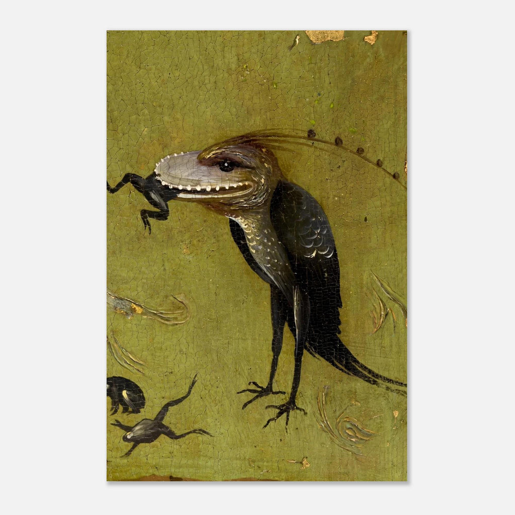 Hieronymus Bosch Bird Monster Eating Frog Art Print Medieval Weird Wall Decor Dark Academia Gothic Home Art Dark Academia & Moody
