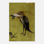 Hieronymus Bosch Bird Monster Eating Frog Art Print Medieval Weird Wall Decor Dark Academia Gothic Home Art Dark Academia & Moody