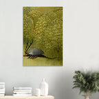 Hieronymus Bosch Garden of Earthly Delights Hell Detail Beetle Print Medieval Monster Dark Academia Wall Art Dark Fantasy Macabre