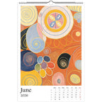 13 Artworks Of Spiritual Abstract Painting 2026 Wall Calendar 11x16.5, Hilma Af Klint, Mystical Calendar, Pastel Decor Gift