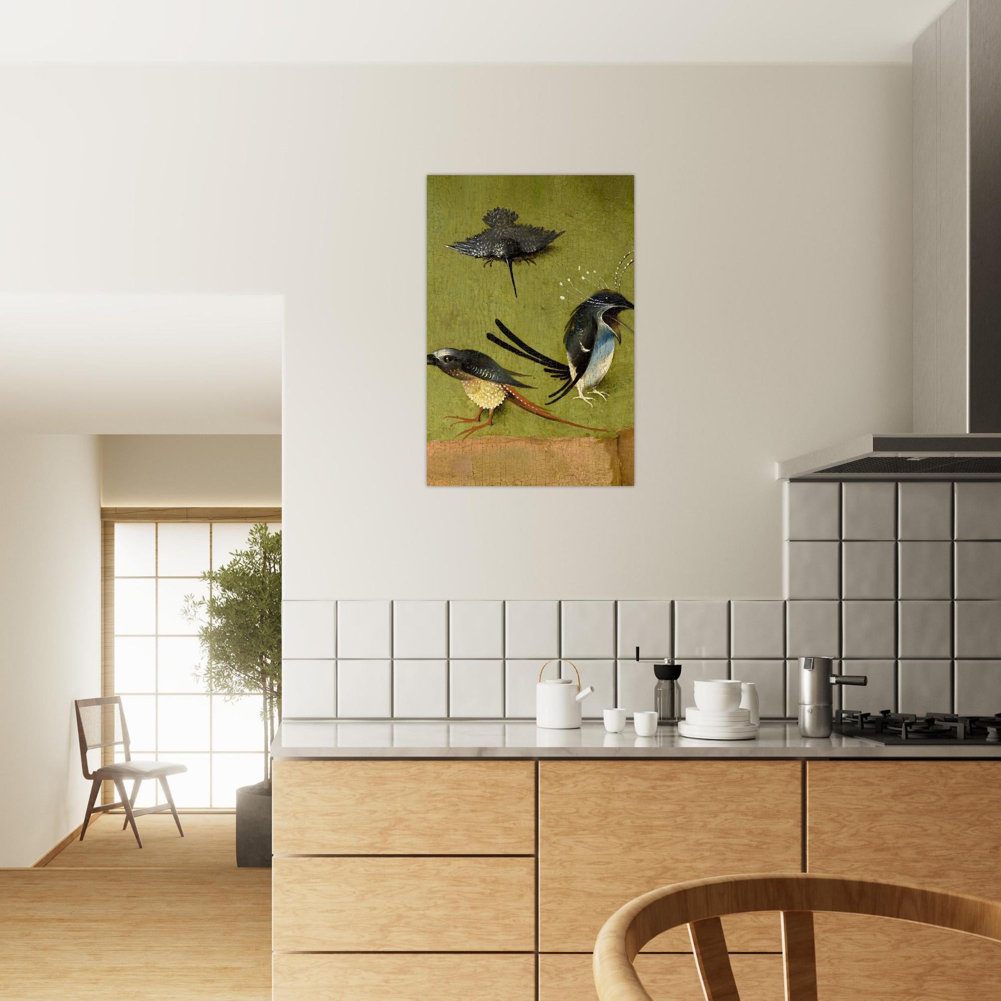 Hieronymus Bosch Birds Art Print Surreal Medieval Garden of Earthly Delights Detail Weird Renaissance Poster Animals & Creatures 682c7