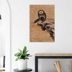 Japanese Zen Monkey Art Print | Minimalist Ink Wash Wall Art | Muqi Gibbon Painting | Wabi Sabi Animal Decor | Smiling Monkey Art
