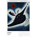 13 Artworks of Wassily Kandinsky 2026 Wall Calendar 11x16.5, Abstract Art Monthly Planner, Bauhaus Design 12 Month Hanging, Modern Artist