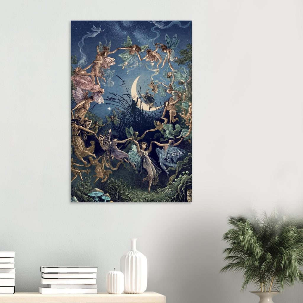 George Cruikshank The Fairy Ring Art Print Antique Moonlit Dance Engraving Gothic Folklore Wall Decor Unframed Myth & Symbolism