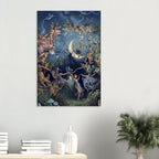 George Cruikshank The Fairy Ring Art Print Antique Moonlit Dance Engraving Gothic Folklore Wall Decor Unframed Myth & Symbolism