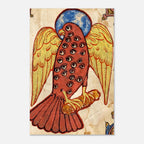 Medieval Eagle Many Eyes Art Print, Biblically Accurate Angel Apocalypse Decor, Girona Beatus 975 Manuscript, Myth & Symbolism