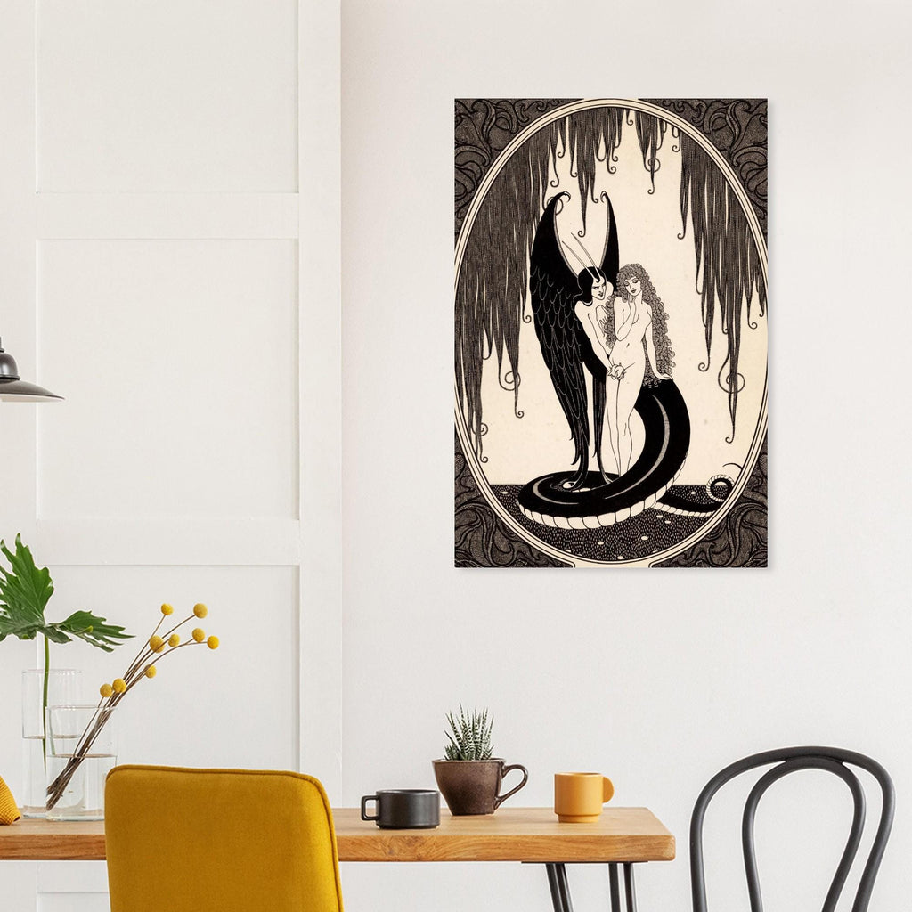 Alastair The Sphinx Oscar Wilde Illustration Antique Serpent Goddess Art Nouveau Decadent Dark Gothic Print Myth and Symbolism