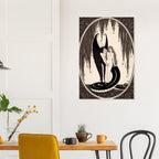 Alastair The Sphinx Oscar Wilde Illustration Antique Serpent Goddess Art Nouveau Decadent Dark Gothic Print Myth and Symbolism