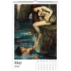 13 Artworks Of John William Waterhouse 2026 Art Calendar 11x16.5, Pre Raphaelite, Fine Art, Dark Academia, Moody, Gift For Her