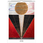 13 Artworks Of Spiritual Abstract Painting 2026 Wall Calendar 11x16.5, Hilma Af Klint, Mystical Calendar, Pastel Decor Gift