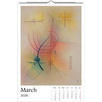 13 Artworks of Wassily Kandinsky 2026 Wall Calendar 11x16.5, Abstract Art Monthly Planner, Bauhaus Design 12 Month Hanging, Modern Artist