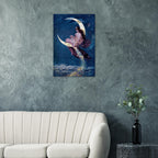 Vintage Moon Goddess Art Print 1889 The Universal Favorite Victorian Moon Maiden Celestial Poster Art Nouveau & Vintage