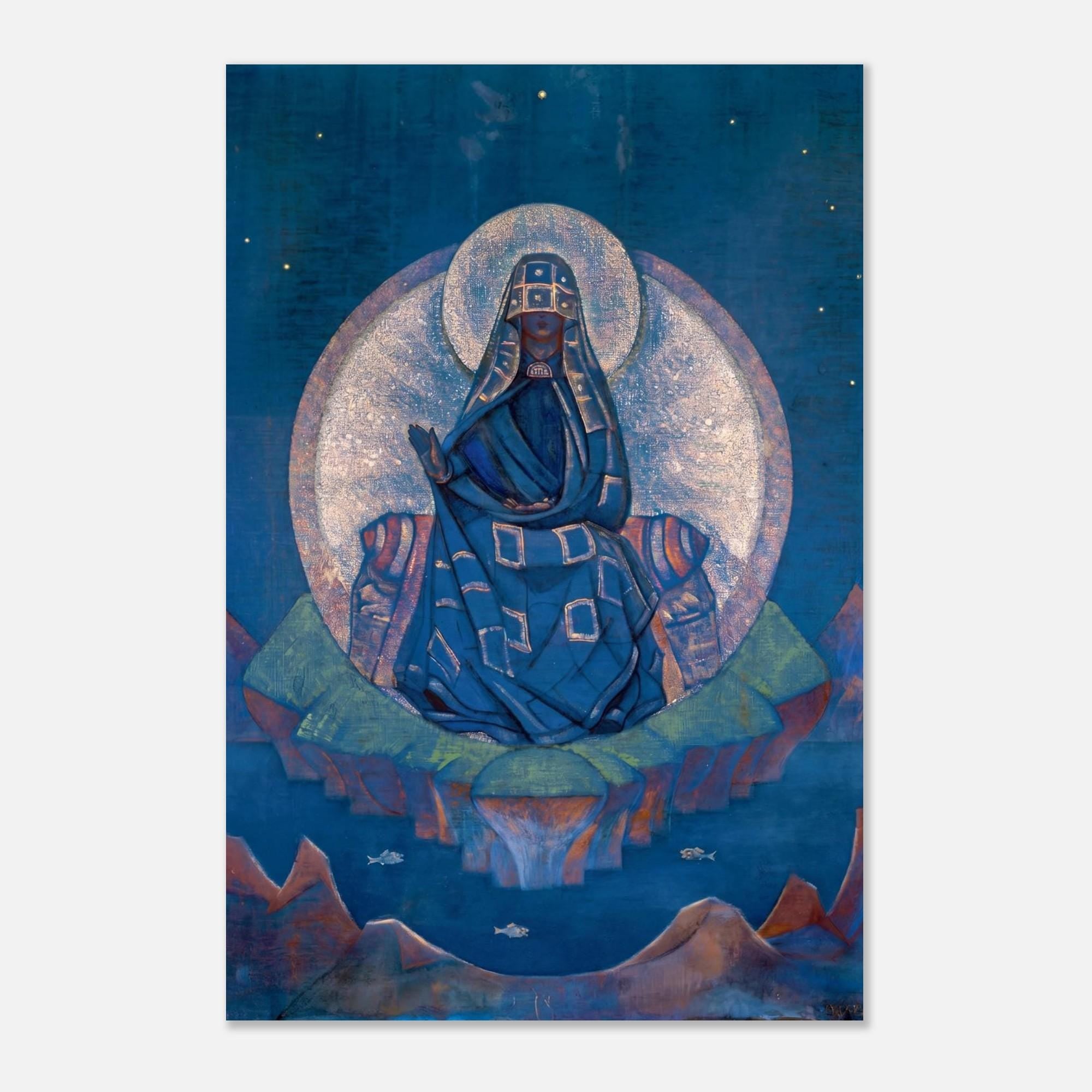 Nicholas Roerich Mother of the World Art Print Spiritual Goddess Celestial Mystical Wall Art Decor Myth Symbolism