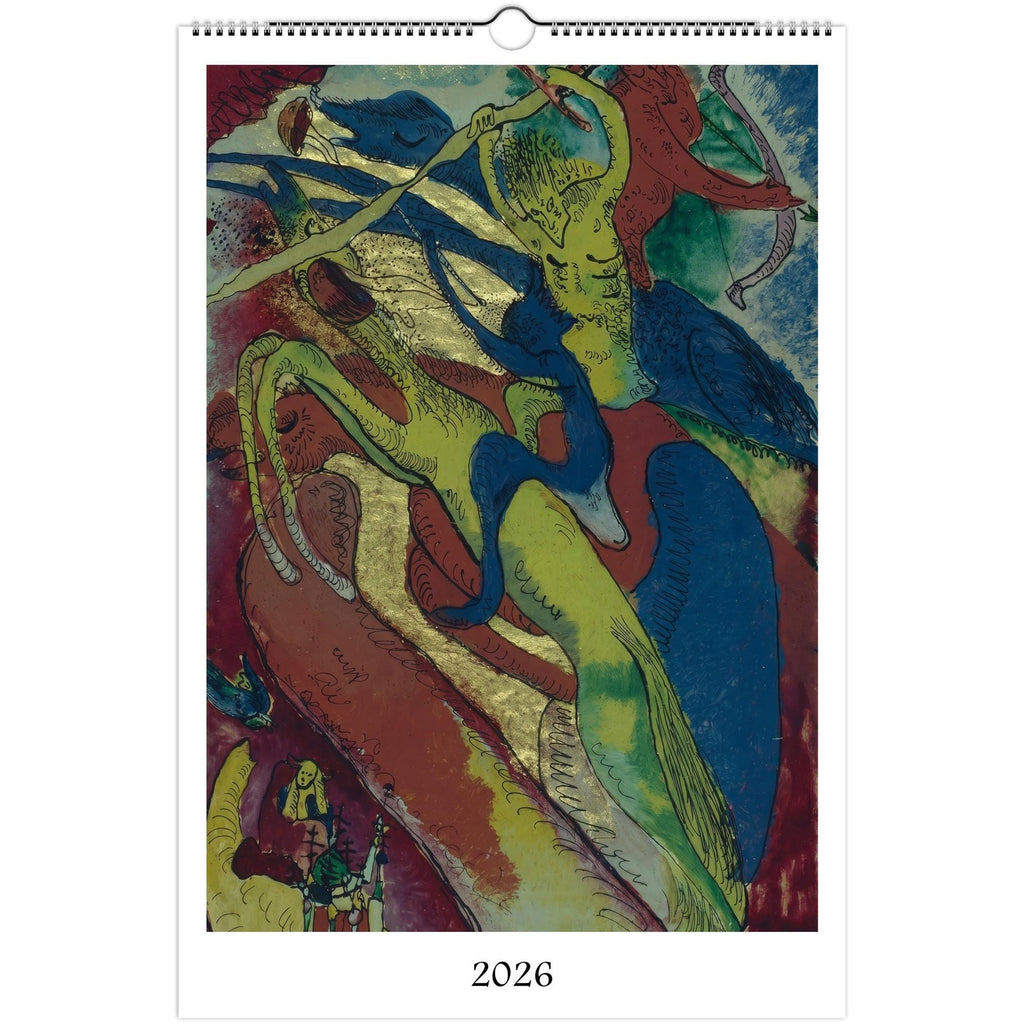 13 Artworks of Wassily Kandinsky 2026 Wall Calendar 11x16.5, Abstract Art Monthly Planner, Bauhaus Design 12 Month Hanging, Modern Artist