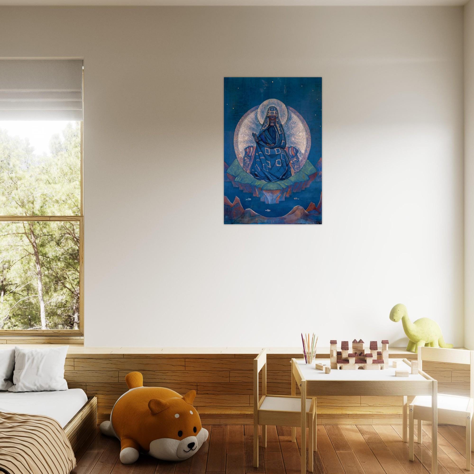 Nicholas Roerich Mother of the World Art Print Spiritual Goddess Celestial Mystical Wall Art Decor Myth Symbolism
