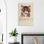 Louis Wain Cat Art Print | Vintage Whimsical Kitten Wall Art | Victorian Cat Lover Gift | Unframed Retro Tabby Cat Poster Print