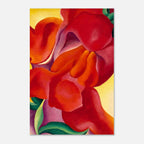 Red Canna by Georgia O'Keeffe, Fine Art Print, Modernist Floral Wall Art, Red Flower Painting, Museum Quality, Gift For Artist