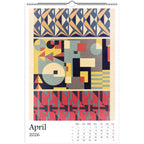 13 Artworks of  Mizuki Heitaro 2026 Art Calendar 11x16.5, Wiener Werkstatte, Abstract Patterns, Vintage Art, Secessionist, Art Gift