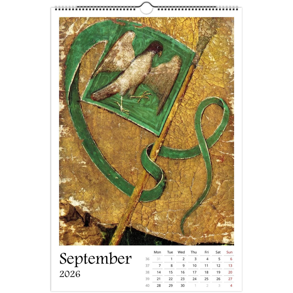 Medieval Marginalia 2026 Art Calendar 11x16.5, Gothic Art, Bizarre Creature, Dark Academia, Weird Medieval, Art Lover Gift