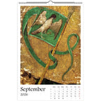 Medieval Marginalia 2026 Art Calendar 11x16.5, Gothic Art, Bizarre Creature, Dark Academia, Weird Medieval, Art Lover Gift
