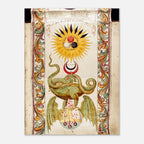 Vintage Alchemical Dragon Manuscript Print Retro Esoteric Occult Wall Art Mystic Alchemy Poster Print Myth And Symbolism