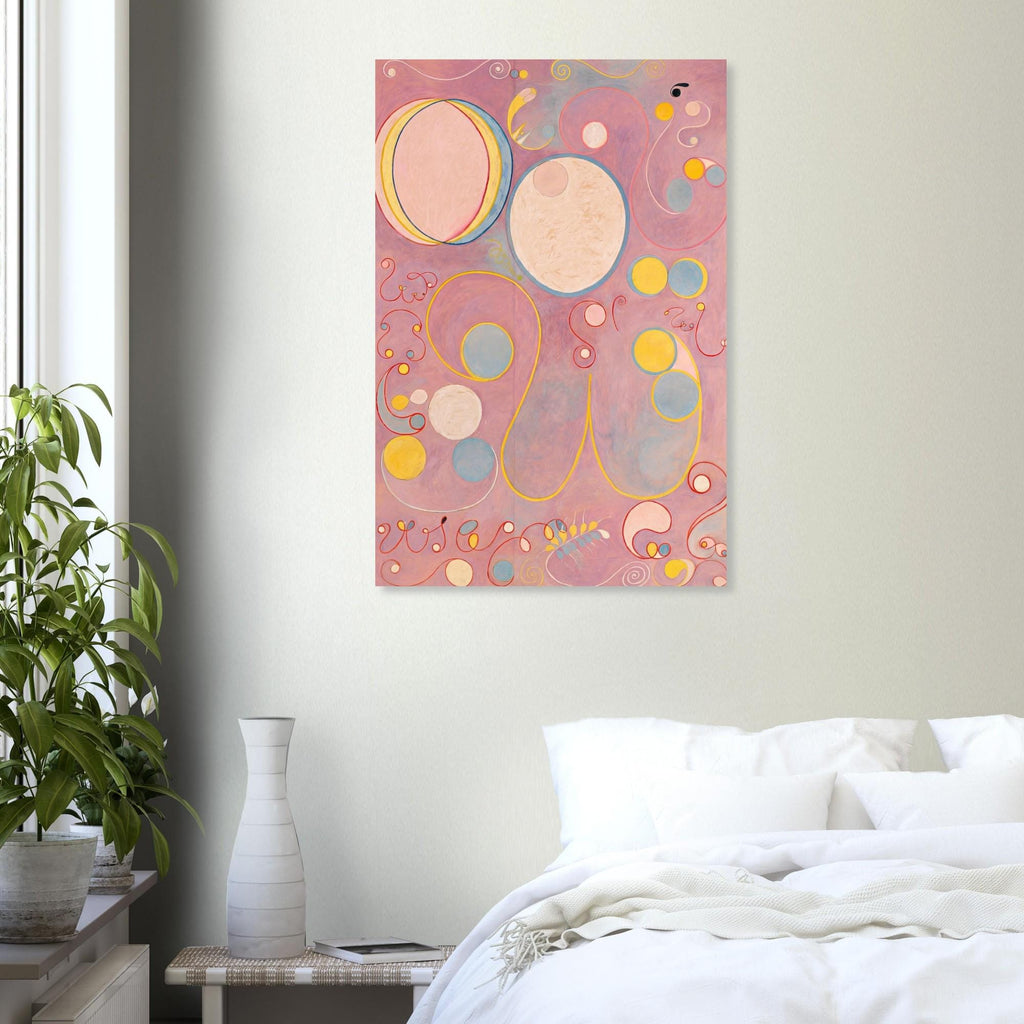 The Ten Largest No 8 Adulthood by Hilma af Klint, Mystical Wall Art, Spiritual Diagram, Abstract Painting, Feminist Art, Vintage Art