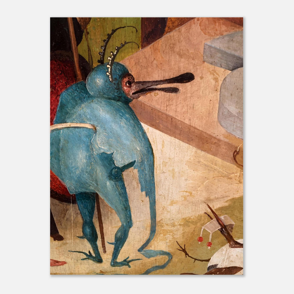 Hieronymus Bosch Bird Monster Art Print Garden of Earthly Delights Hell Detail Macabre Medieval Gothic Decor Dark Fantasy Macabre