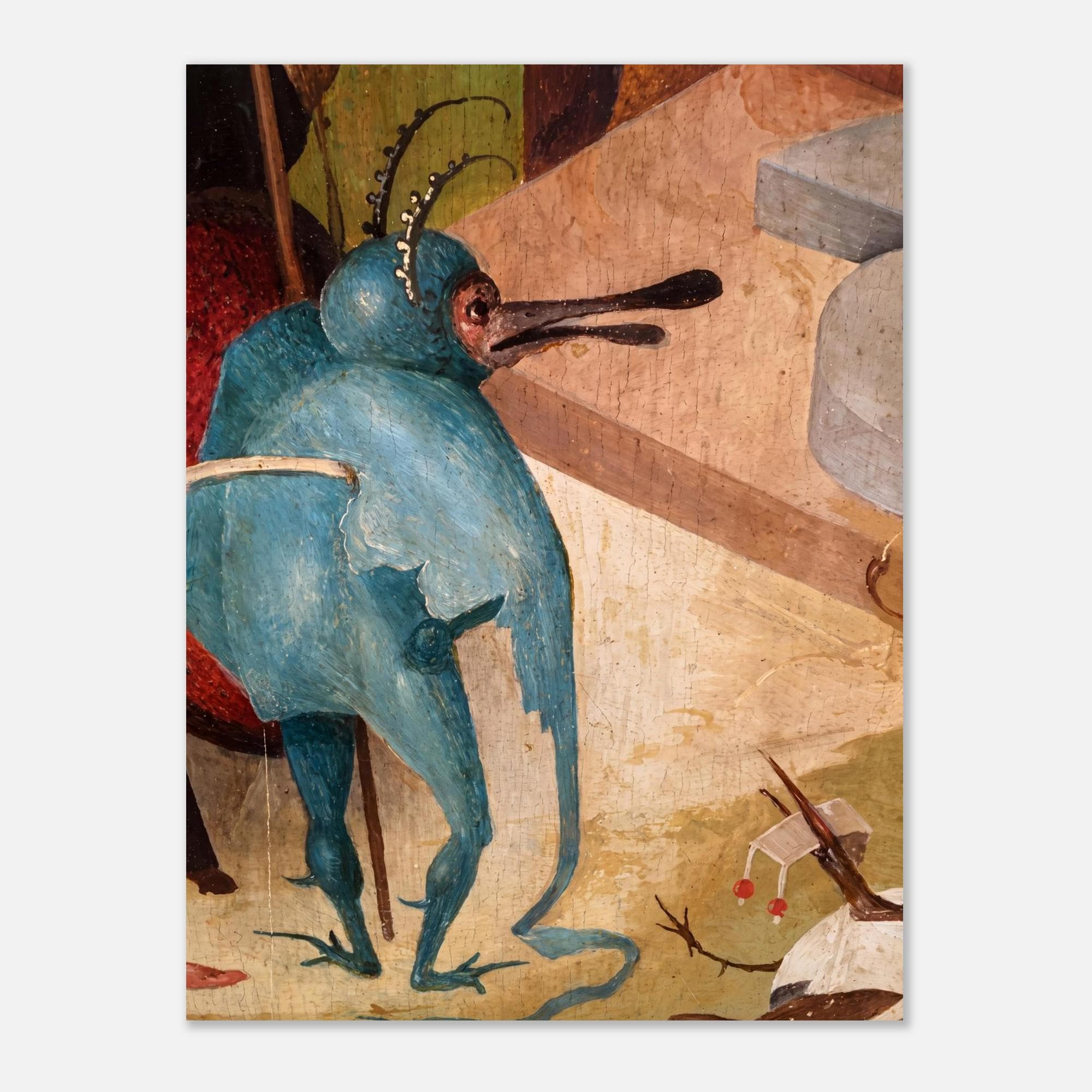 Hieronymus Bosch Bird Monster Art Print Garden of Earthly Delights Hell Detail Macabre Medieval Gothic Decor Dark Fantasy Macabre