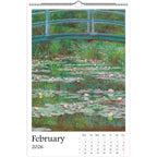 13 Artworks Of Claude Monet 2026 Art Calendar 11x16.5, French Impressionism, Nature Scenes, Fine Art, Retro Vibe, Holiday Gift