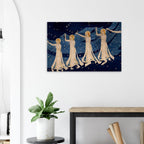 The Milky Way Art Nouveau Print, Celestial Goddess Wall Art, Vintage Starry Night Tapestry Poster, Myth & Symbolism DGbi