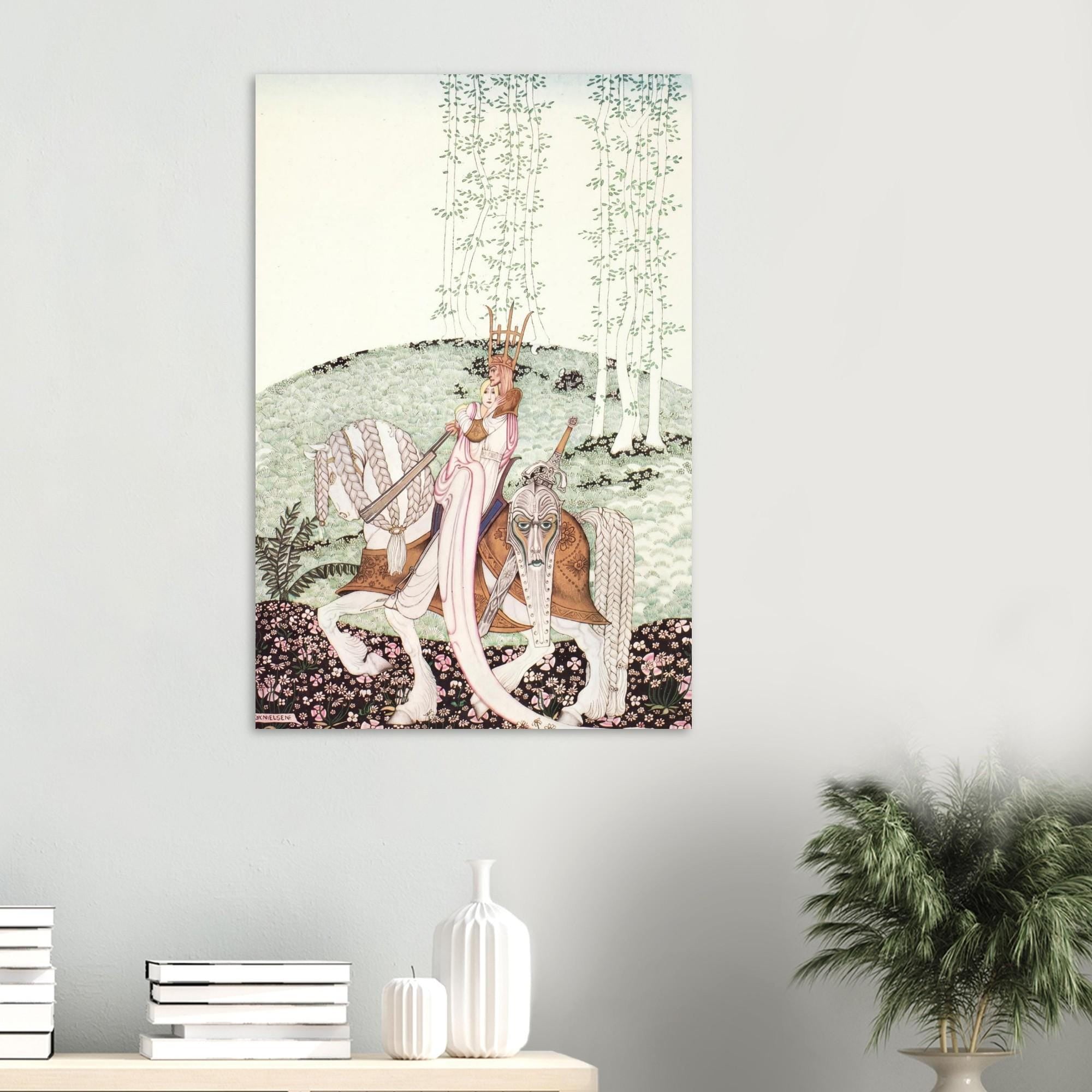 Kay Nielsen East Sun West Moon Vintage Fairytale Print Golden Age Illustration Scandinavian Folklore Horse Art Nouveau Vintage