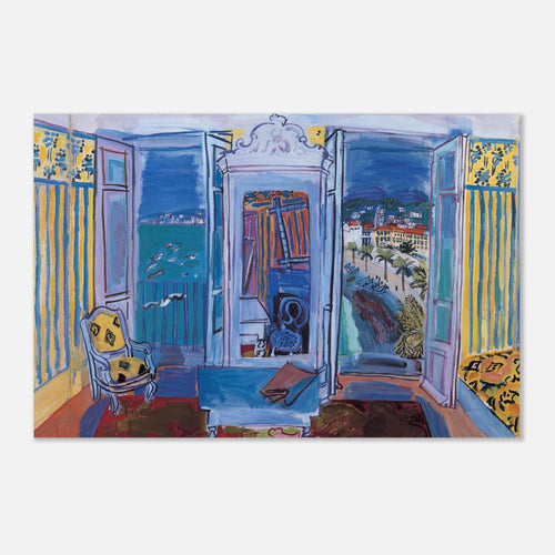 Matisse Large Blue Interior Art Print Fauvism Wall Decor Colorful French Interior Poster Mediterranean Modern & Abstract Art