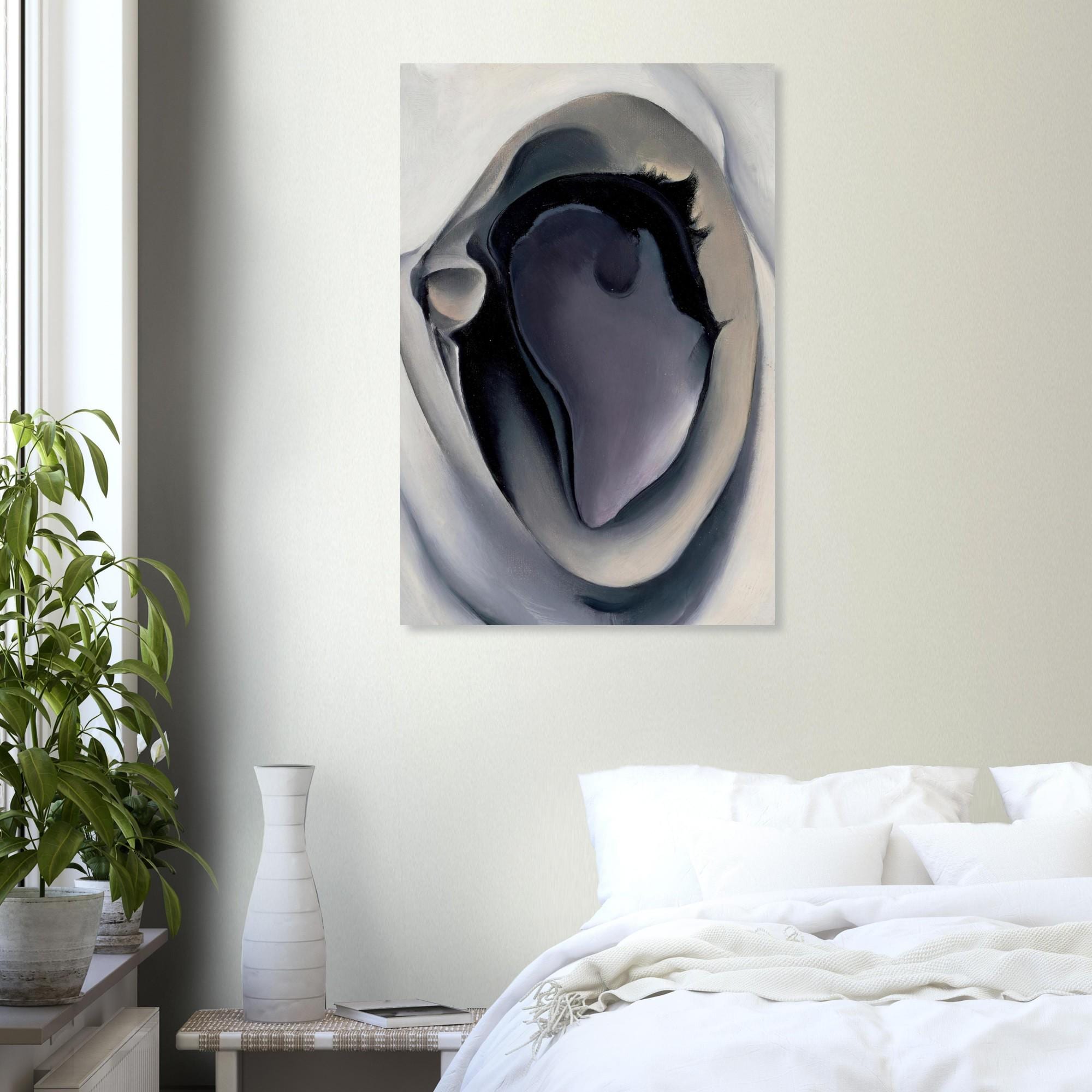 Clam and Mussel by Georgia O'Keeffe Fine Art Print, Modernist Shell Poster, Minimalist Wall Decor, Museum Quality, Abstract Nature