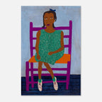 Harlem Renaissance Anna Mae Print, William H. Johnson Folk Portrait on 200 GSM Matte Paper