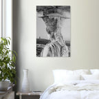 Caryatid Greek Statue Art Print | Ancient Greece Wall Art | Black and White Photography | Mythology Decor | Museum Quality Print