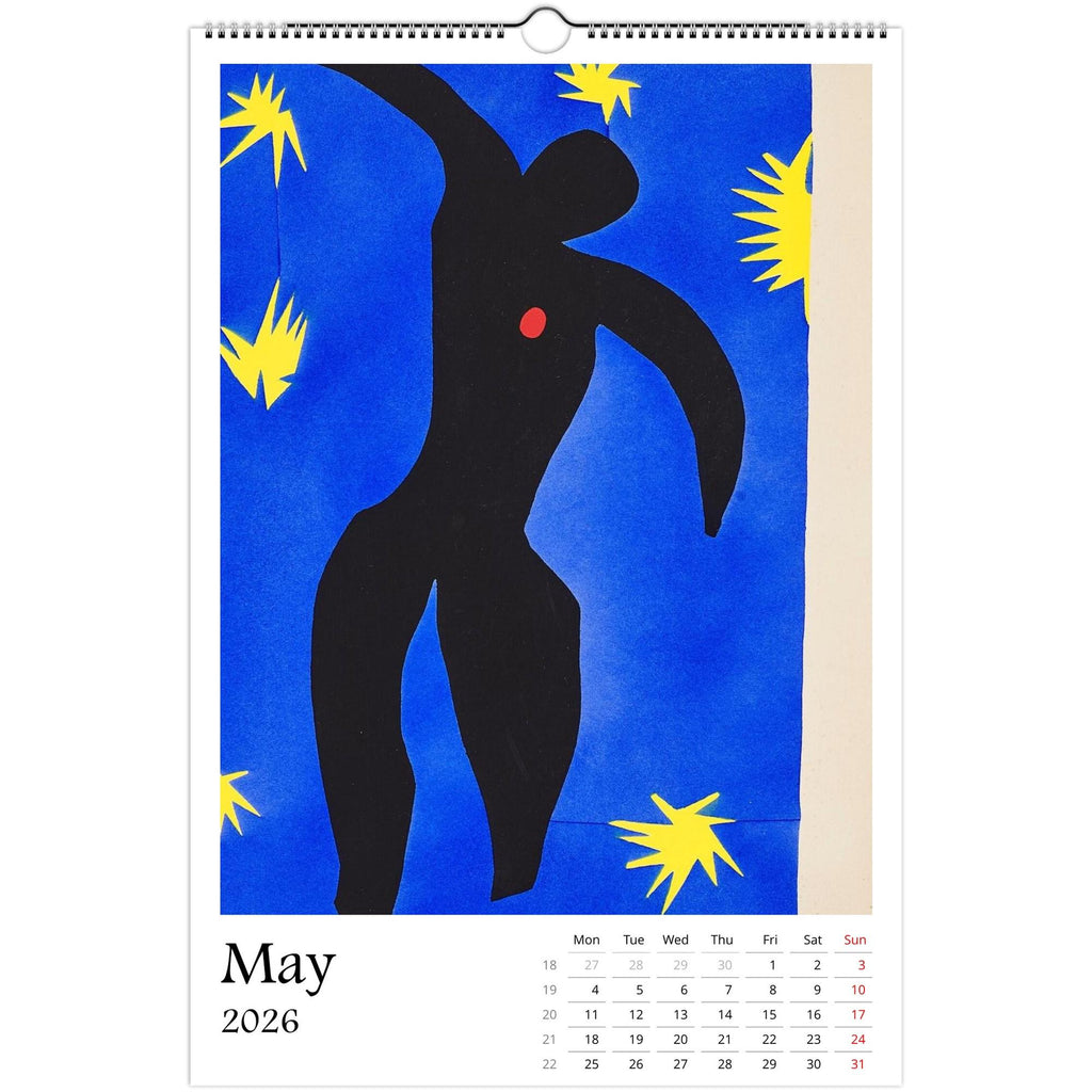 13 Artworks Of Henri Matisse 2026 Art Calendar 11x16.5, Fauvism, Abstract Poster, Vibrant Art, Eclectic Room, Art Lover Gift